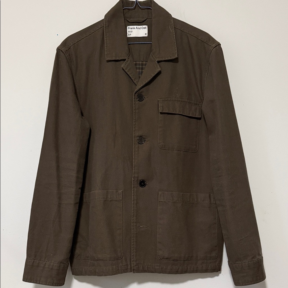 Frank and Oak Men's Brown Jacket 100% cotton